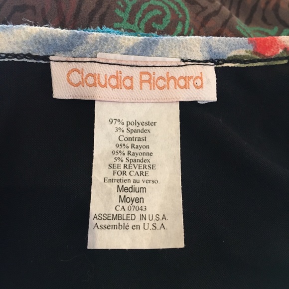 Claudia Richard floral tank top blouse - Picture 3 of 3